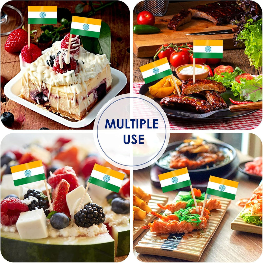 AhfuLife 100/200 st Israels tandpetarflaggor tårtdekorationer, Israels cocktailpinne flagga för smörgås mat cupcake toppers servis, världscupa, festtillbehör, pub, kungligt evenemang dekor (100 st)