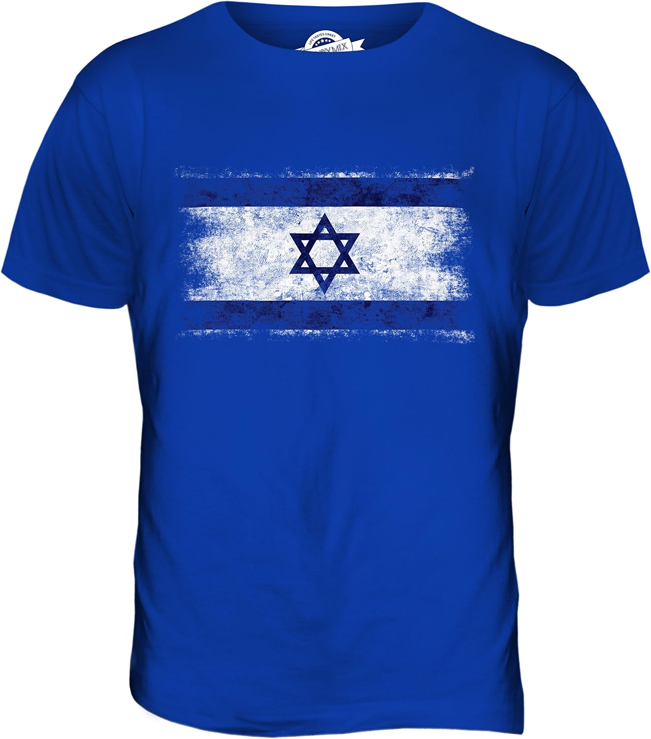 Candymix – Israel nödställd flagga – t-shirt för män topp t-shirt
