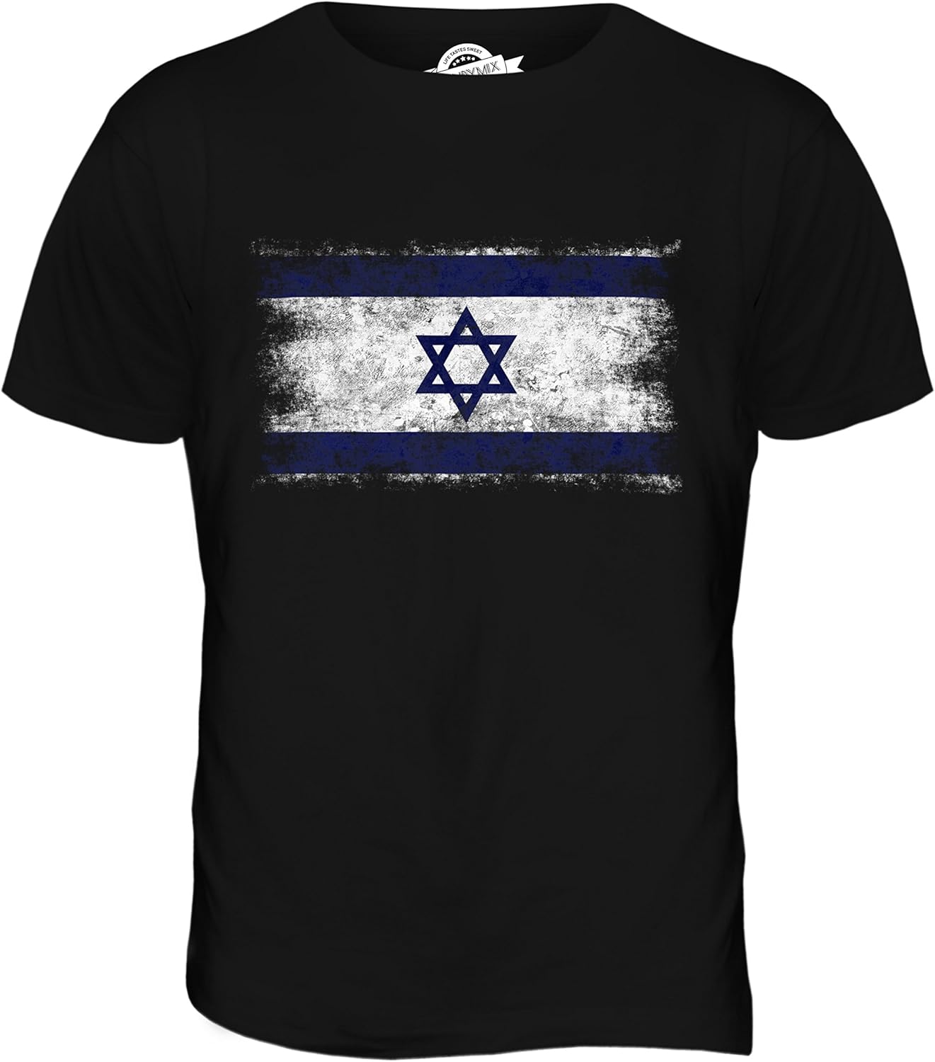 Candymix – Israel nödställd flagga – t-shirt för män topp t-shirt