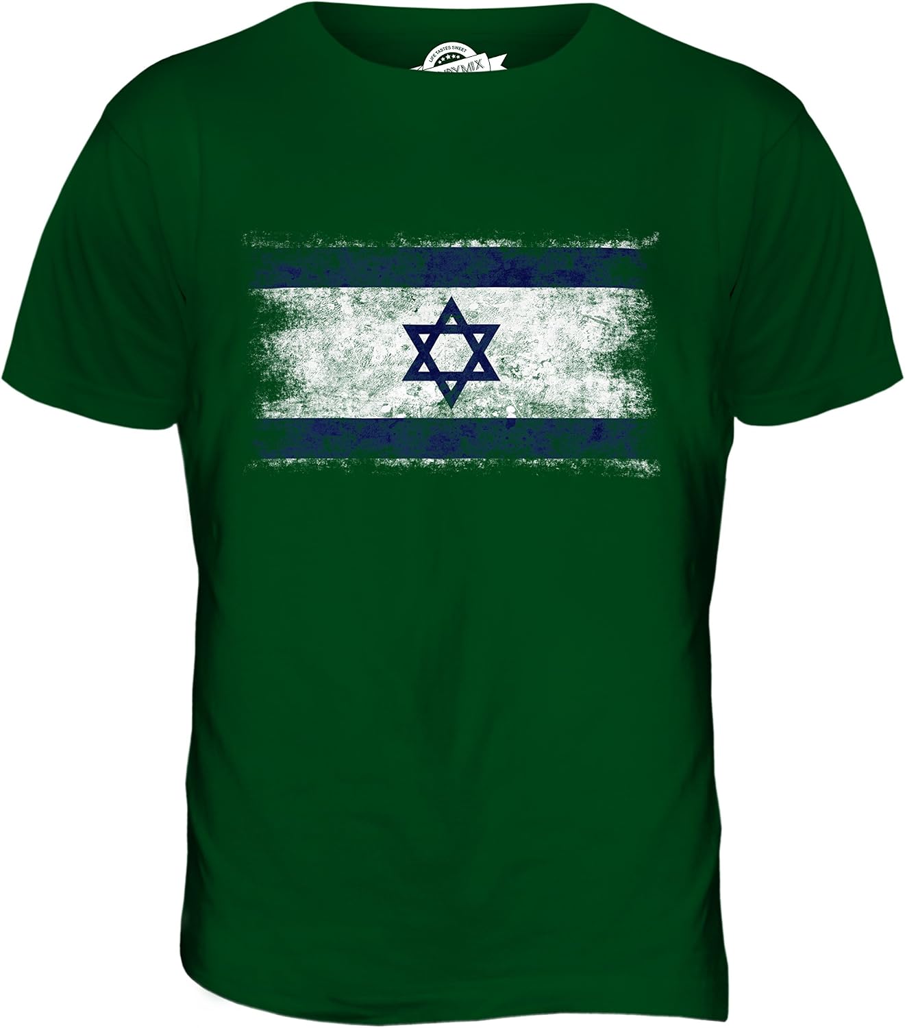 Candymix – Israel nödställd flagga – t-shirt för män topp t-shirt