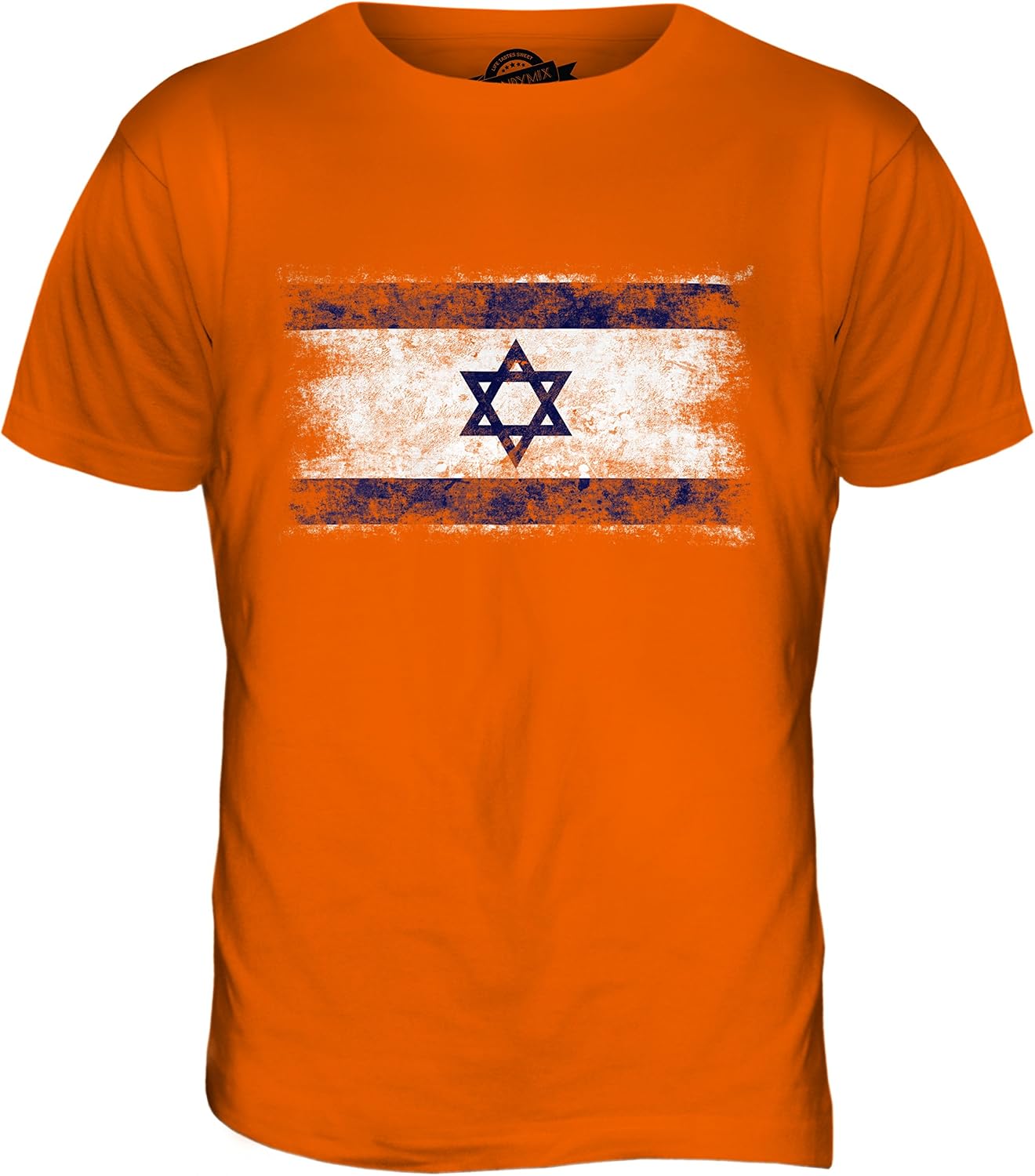 Candymix – Israel nödställd flagga – t-shirt för män topp t-shirt