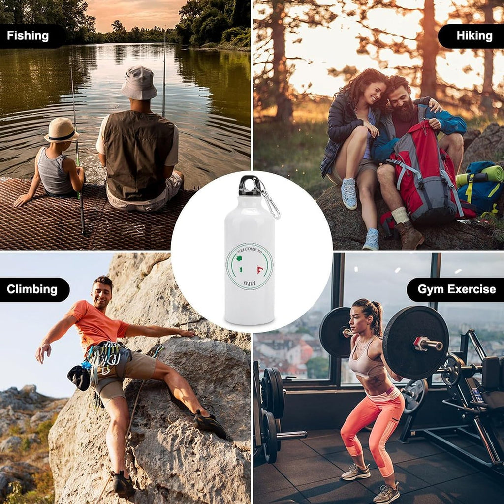 Welocme to Israel 20 oz vakuumisolerad sport vattenflaska Israels nationella flagga vattenflaska för ridning camping sport träning och utomhussport flaska