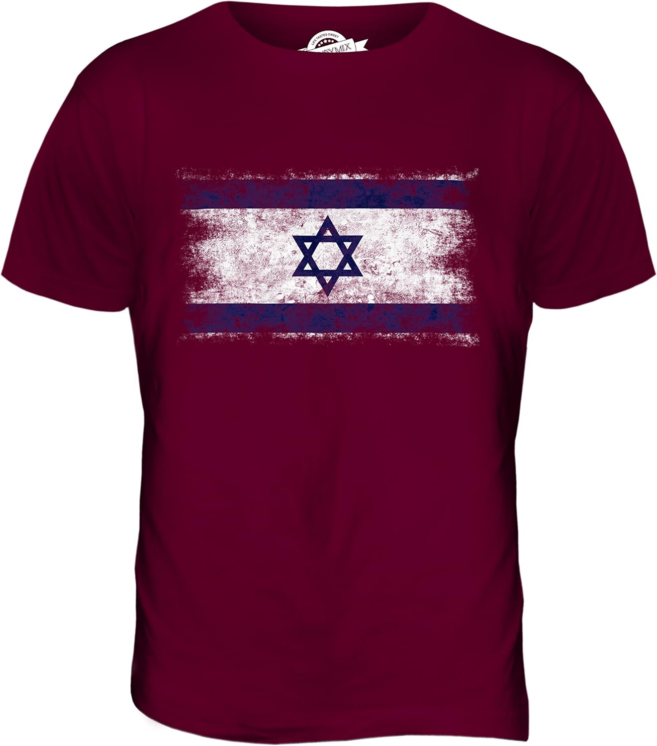 Candymix – Israel nödställd flagga – t-shirt för män topp t-shirt