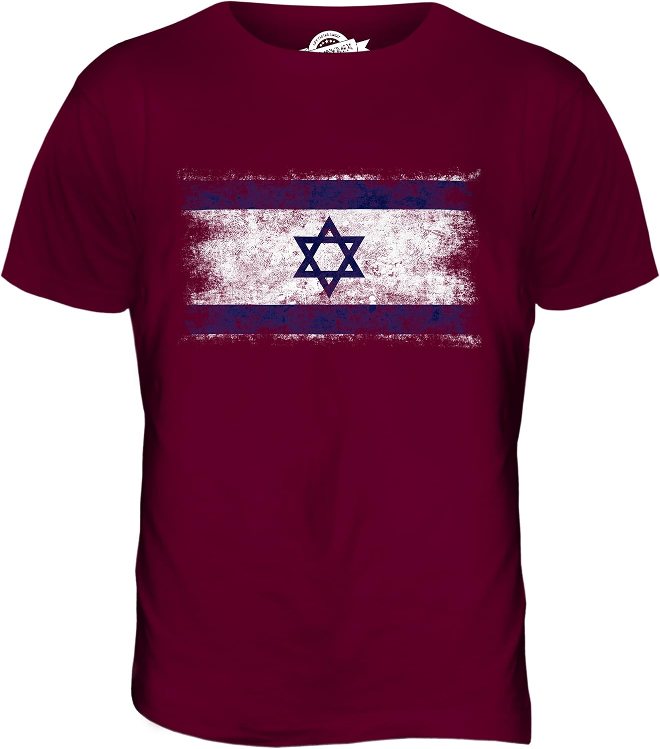Candymix – Israel nödställd flagga – t-shirt för män topp t-shirt