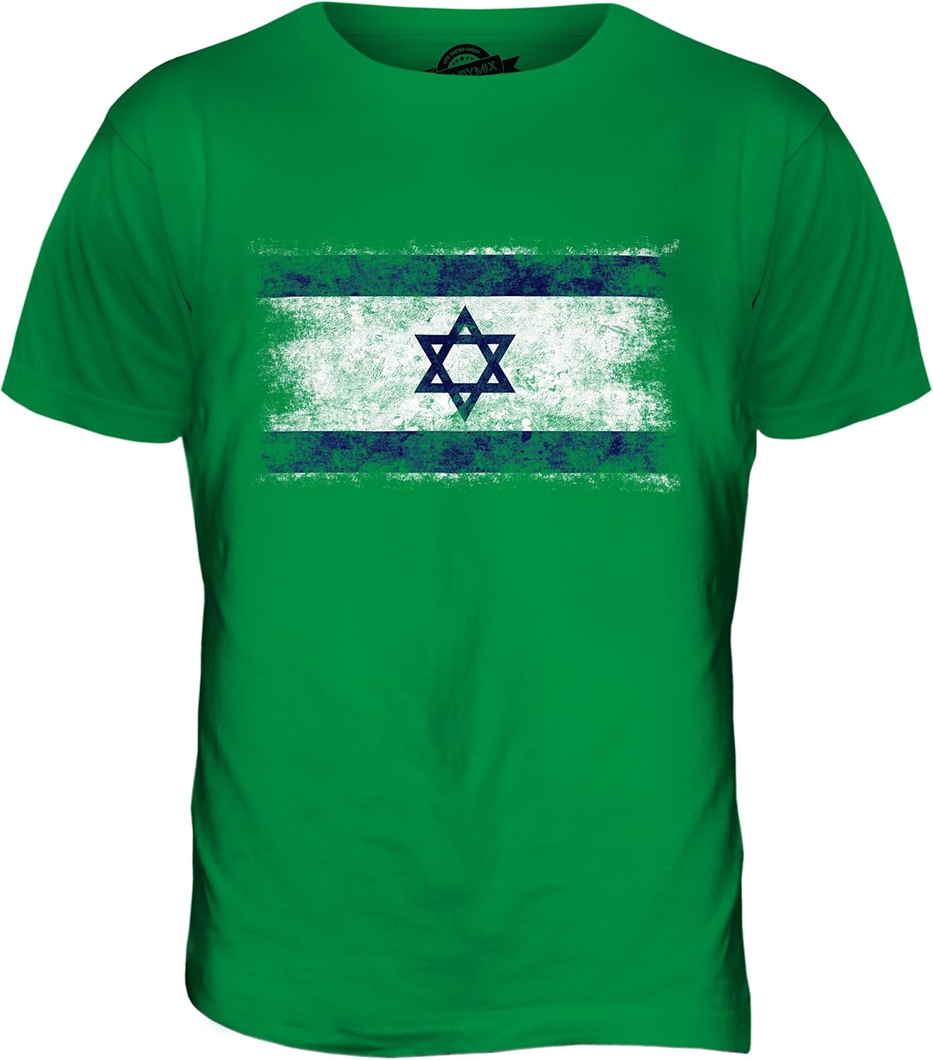 Candymix – Israel nödställd flagga – t-shirt för män topp t-shirt