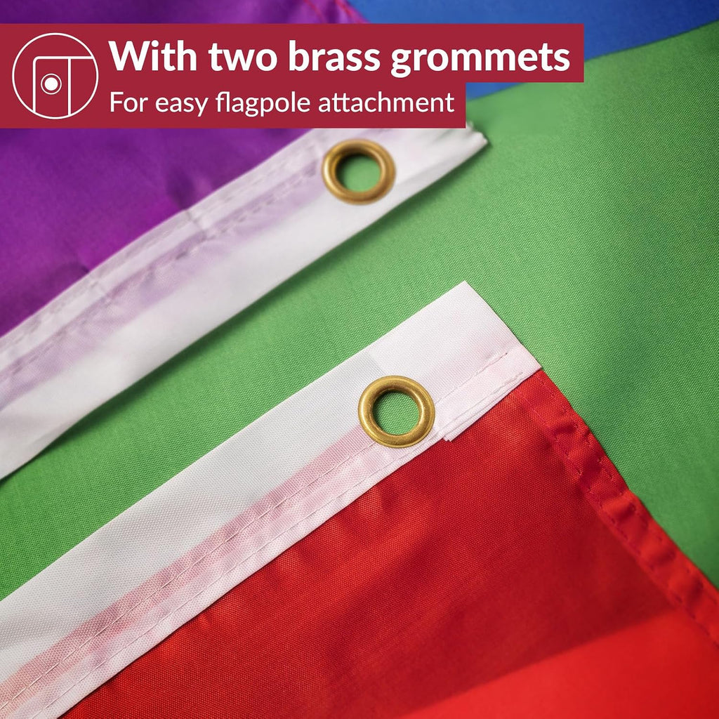 aricona flaggor - Israels flagga med 2 metallöglor, väderbeständiga - israelisk flagga 90 x 150 cm