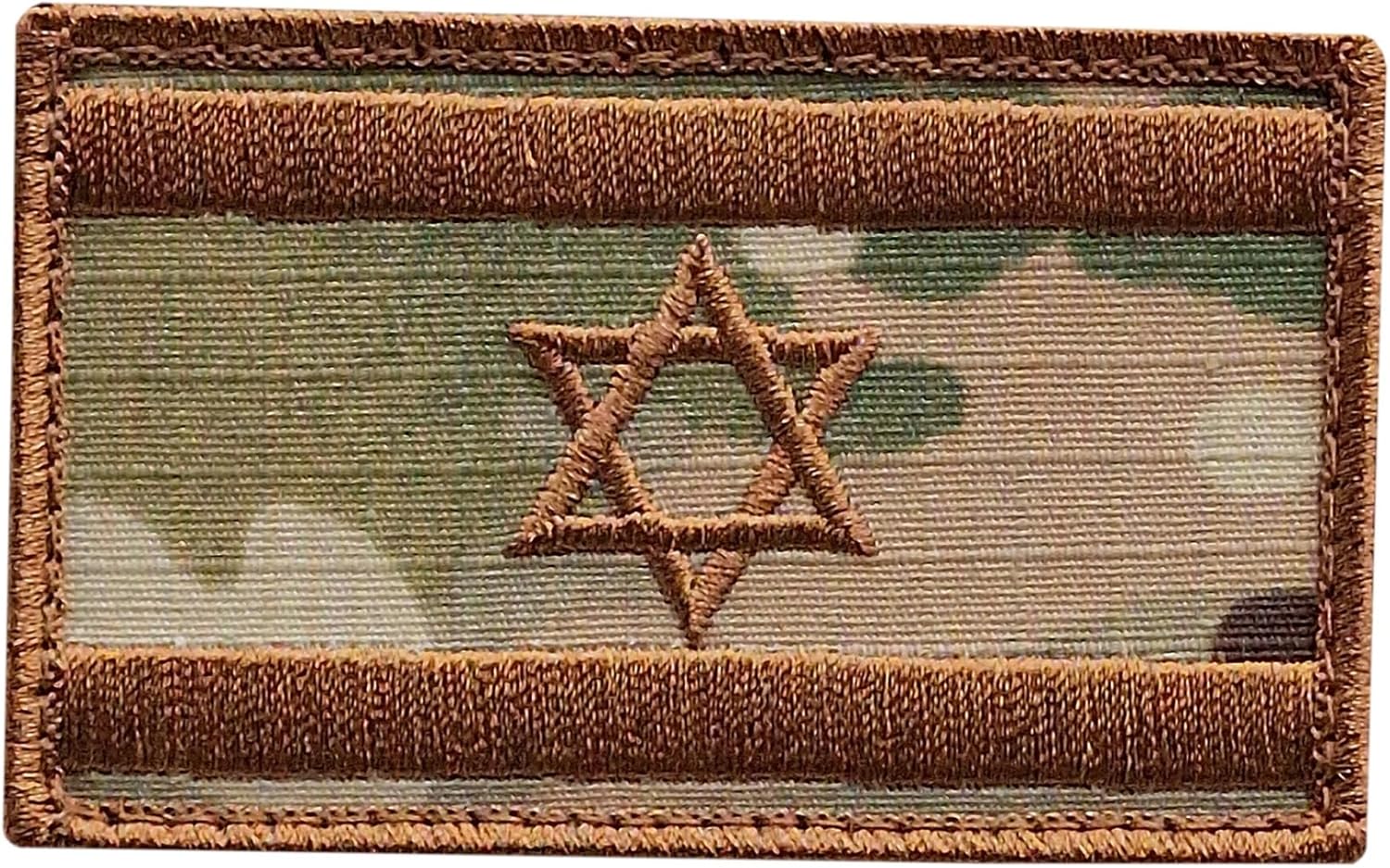 Israel flagga IDF Multicam Moral Star David Army Broderi Krokmärke