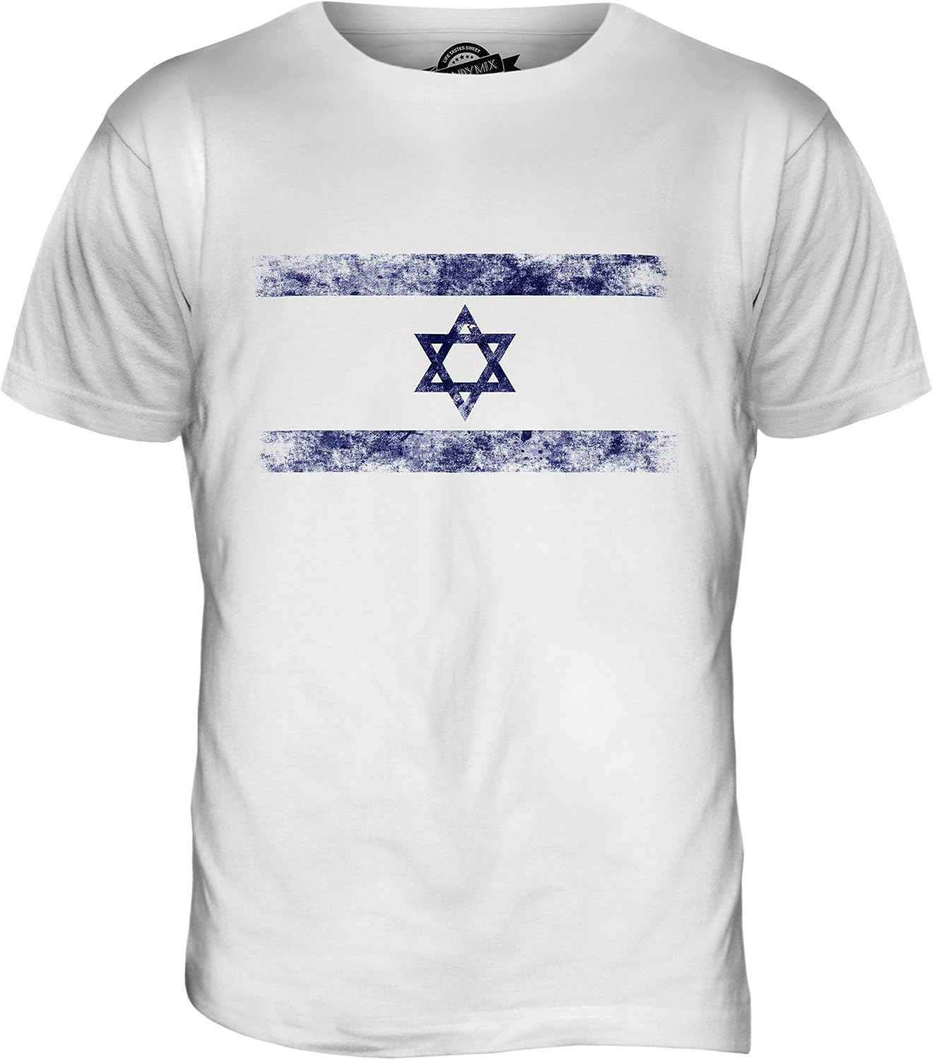 Candymix – Israel nödställd flagga – t-shirt för män topp t-shirt