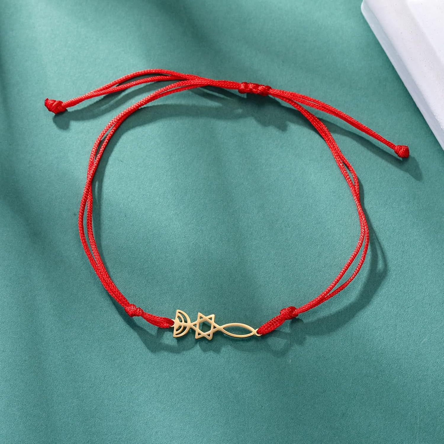 UNIFT Judisk Davidsstjärna ljusstake armband för kvinnor rostfritt stål retro israel ljusstake davidsstjärna armband Hanukkah smycken