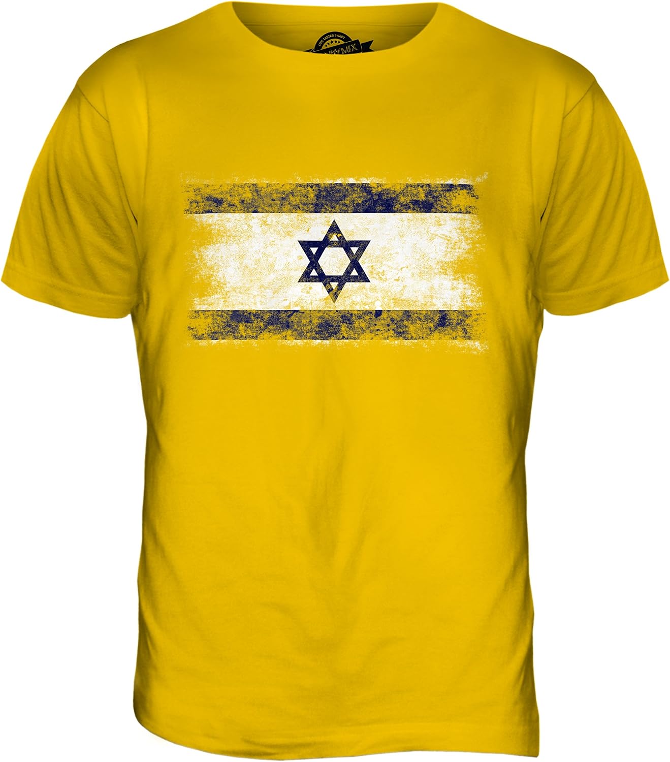 Candymix – Israel nödställd flagga – t-shirt för män topp t-shirt