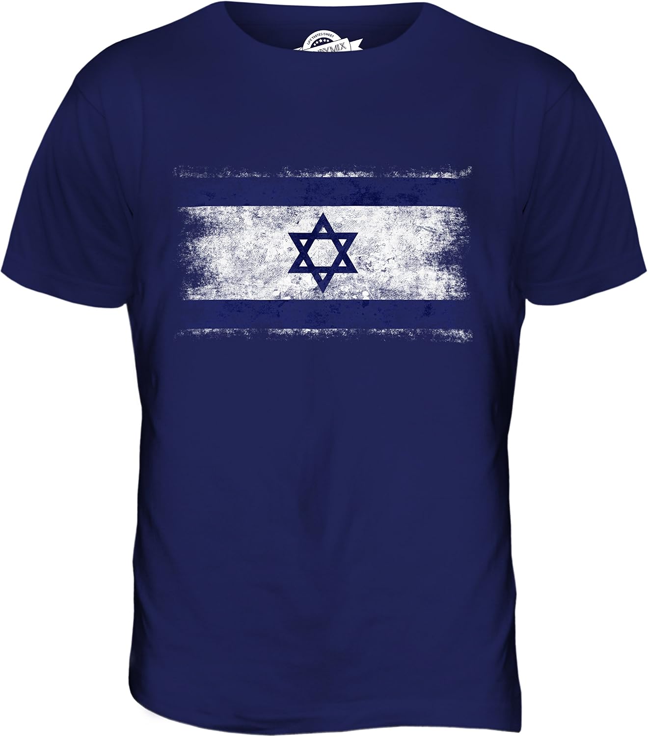 Candymix – Israel nödställd flagga – t-shirt för män topp t-shirt