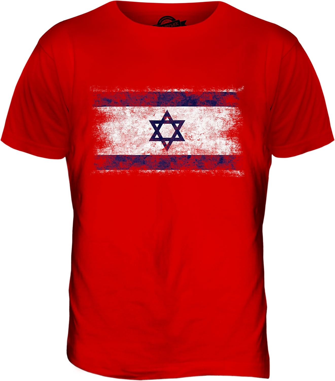 Candymix – Israel nödställd flagga – t-shirt för män topp t-shirt