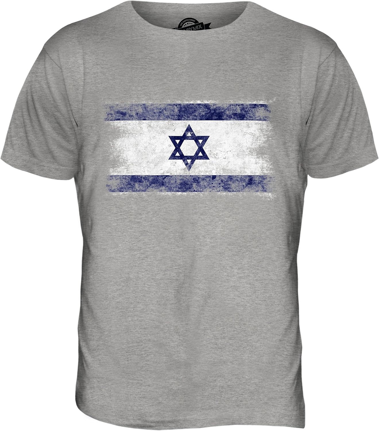 Candymix – Israel nödställd flagga – t-shirt för män topp t-shirt
